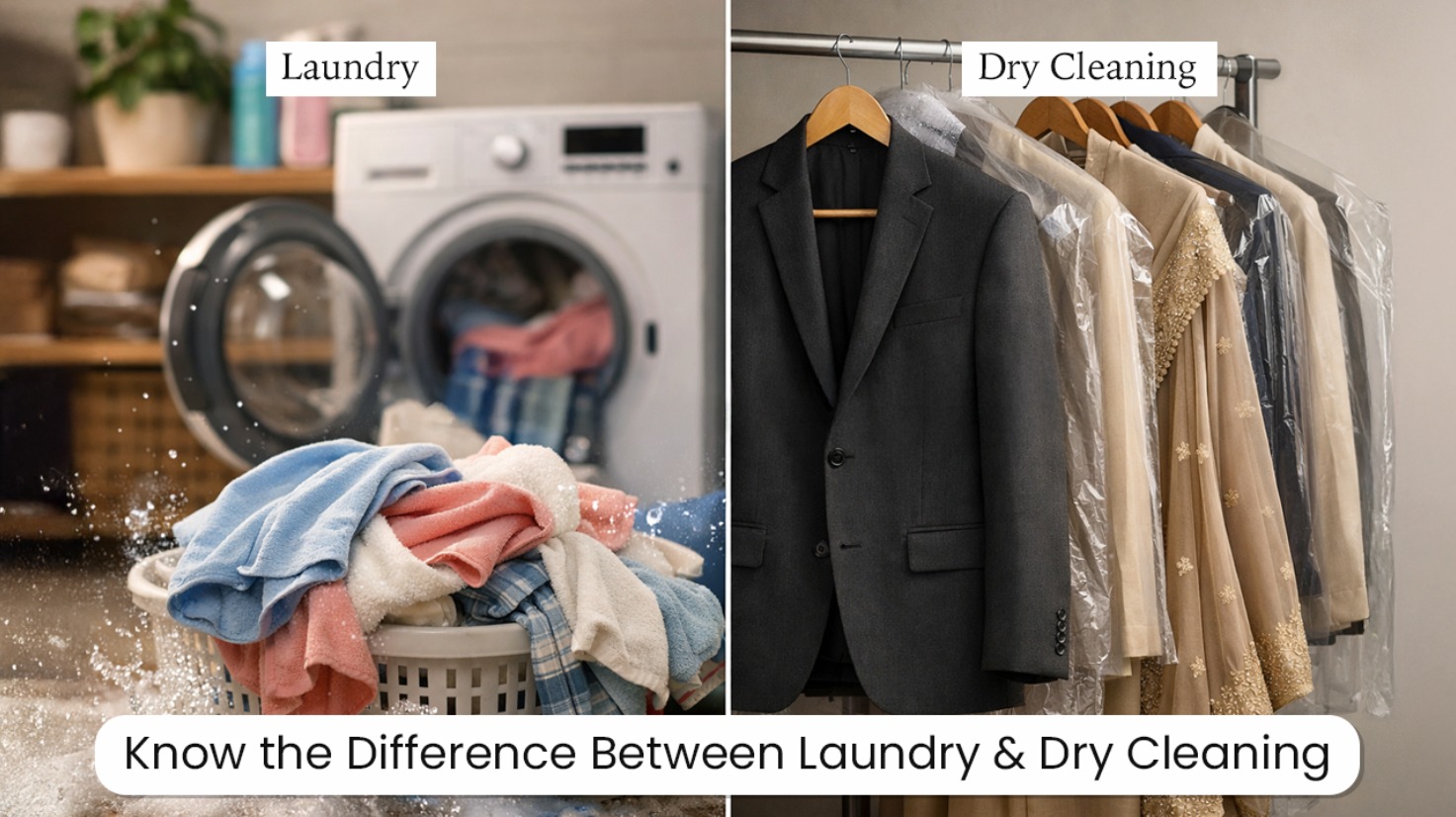 Know the Difference Between Laundry and Dry Cleaning