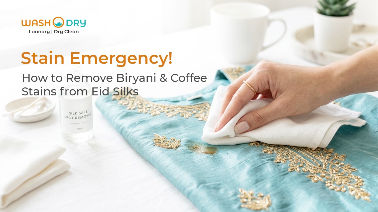Stain Emergency! How to Remove Biryani and Coffee Stains from Eid Silks