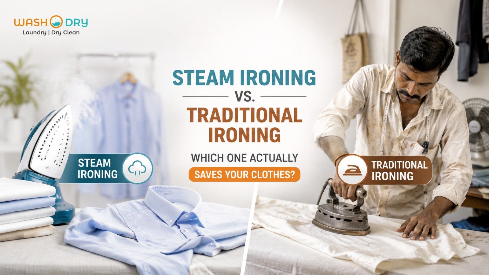 Steam Ironing vsTraditional Ironing: Which One Actually Saves Your Clothes?